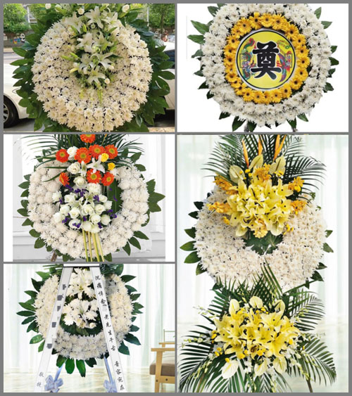 上海崇明区陈家镇裕安村花圈速递